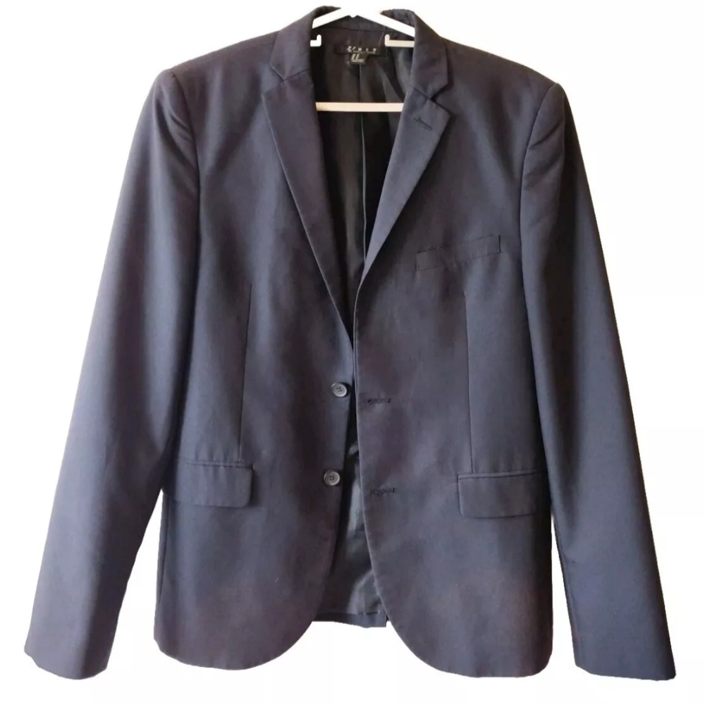 21men Blazer Men Medium Navy Casual Formal 2 Buttons Jacket Lined Office Formal